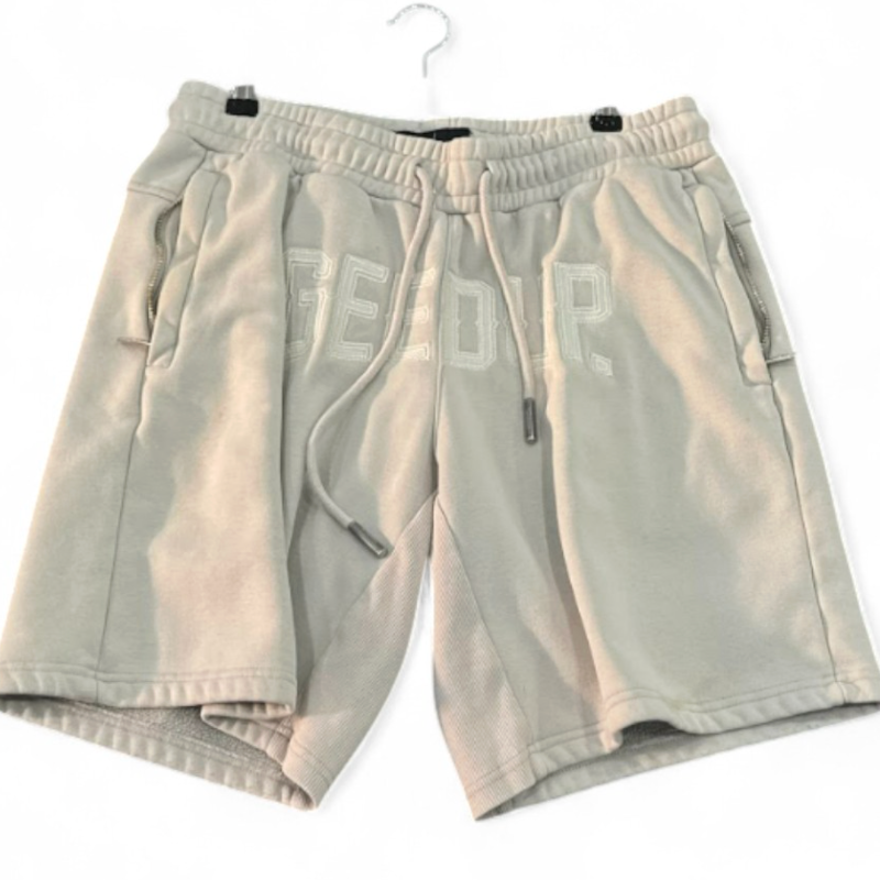 USED GEEDUP Cities Shorts Grey White L