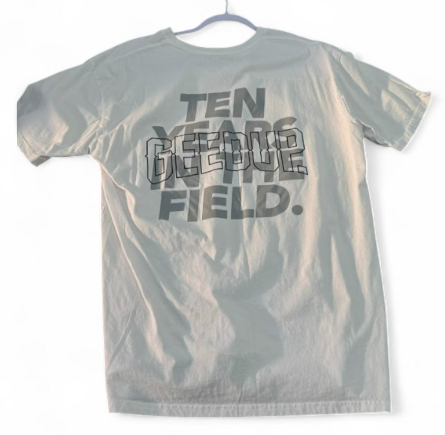 10 Years White Blk T-Shirt XL