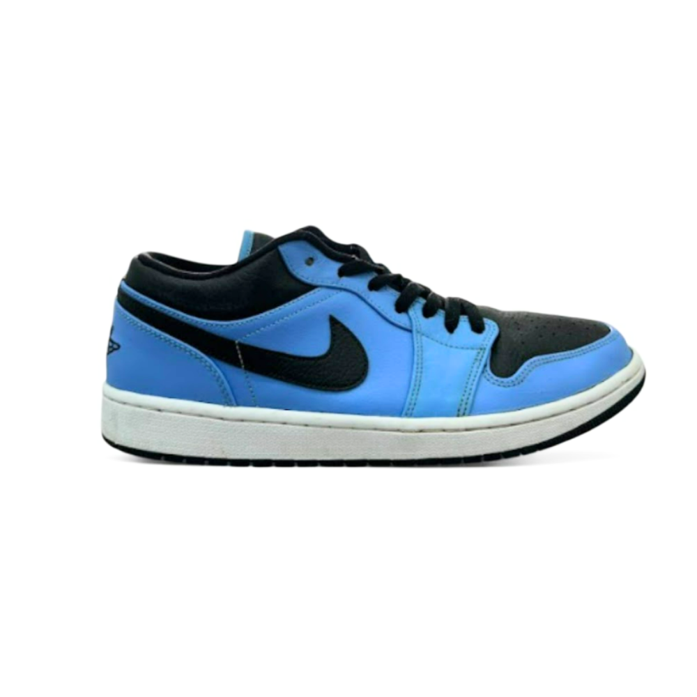 Used Jordan 1 Low University Blue Black Mens US Men's 12 - Women's 13.5