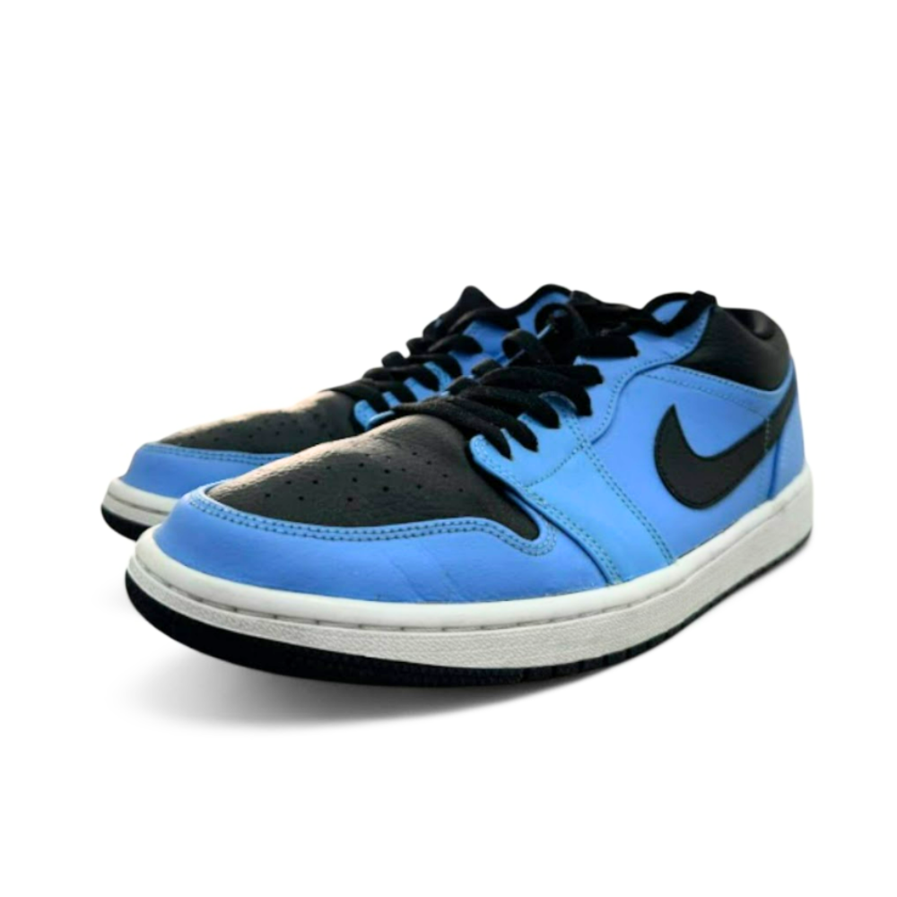 Used Jordan 1 Low University Blue Black Mens US Men's 12 - Women's 13.5