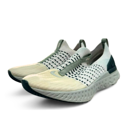 Used React Phantom Run Flyknit 2 White Green US Men's 11 - Women's 12.5