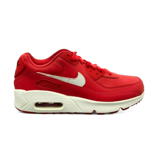 Used Air Max 90 Leather GS Track Red US 7Y - Women's 8.5