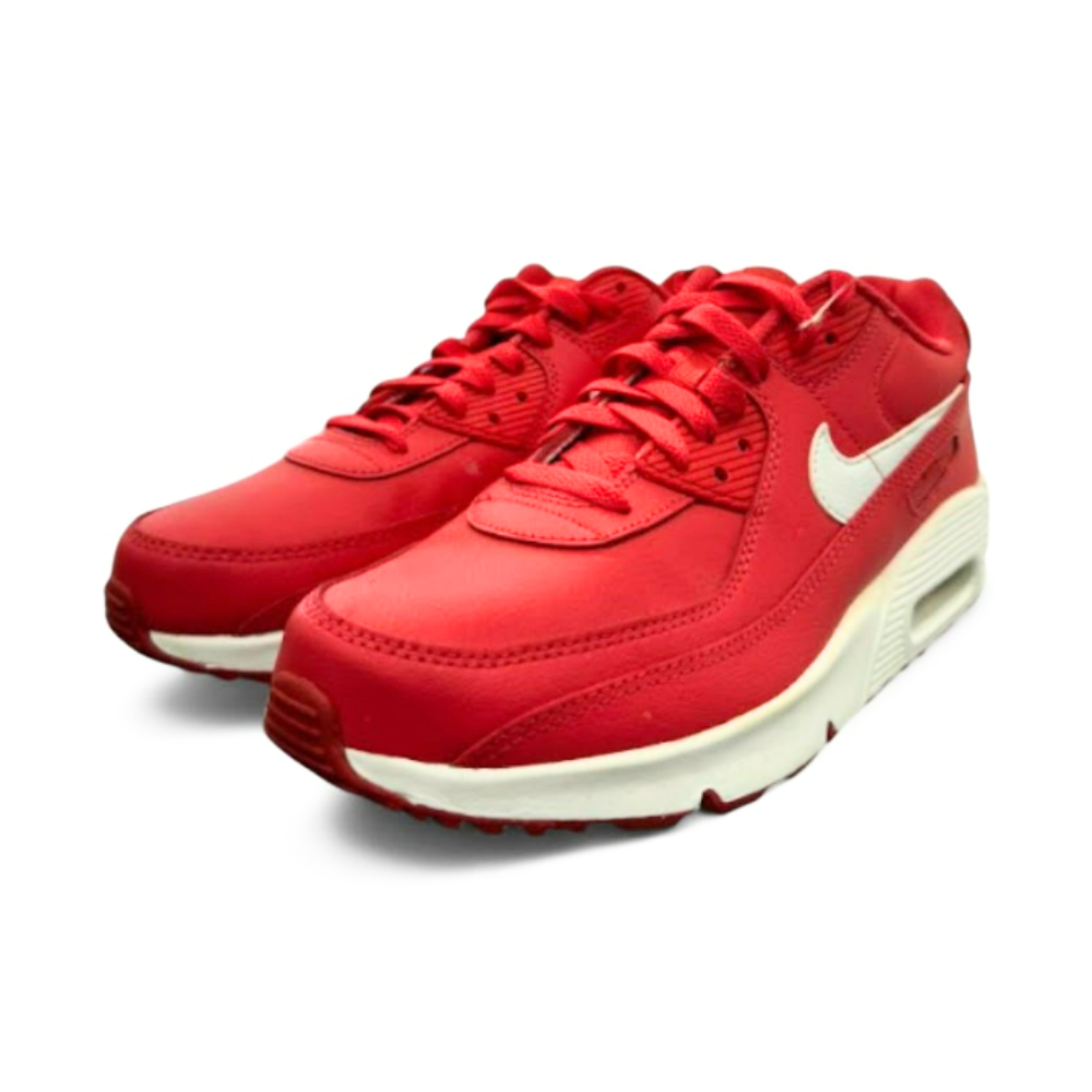 Used Air Max 90 Leather GS Track Red US 7Y - Women's 8.5