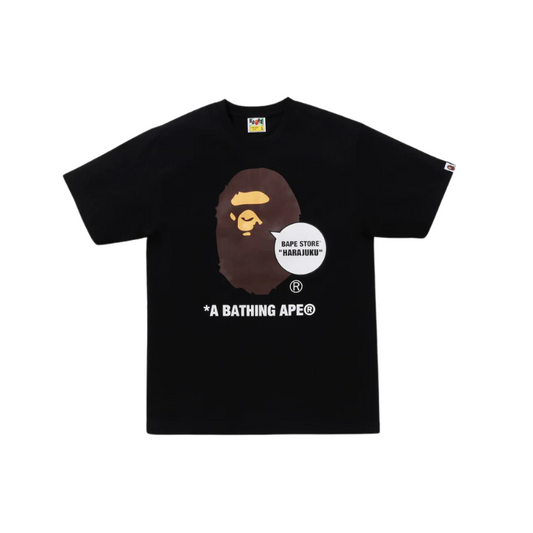 BAPE Store Harajuku Ape Head T-Shirt Black