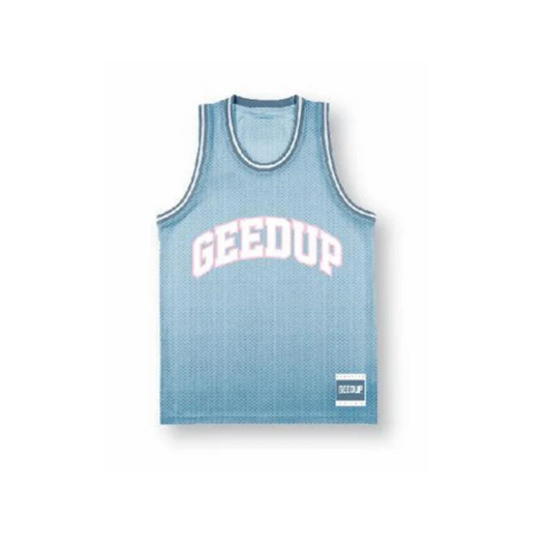 Geedup Basketball Jersey 'Light Blue/Pink'
