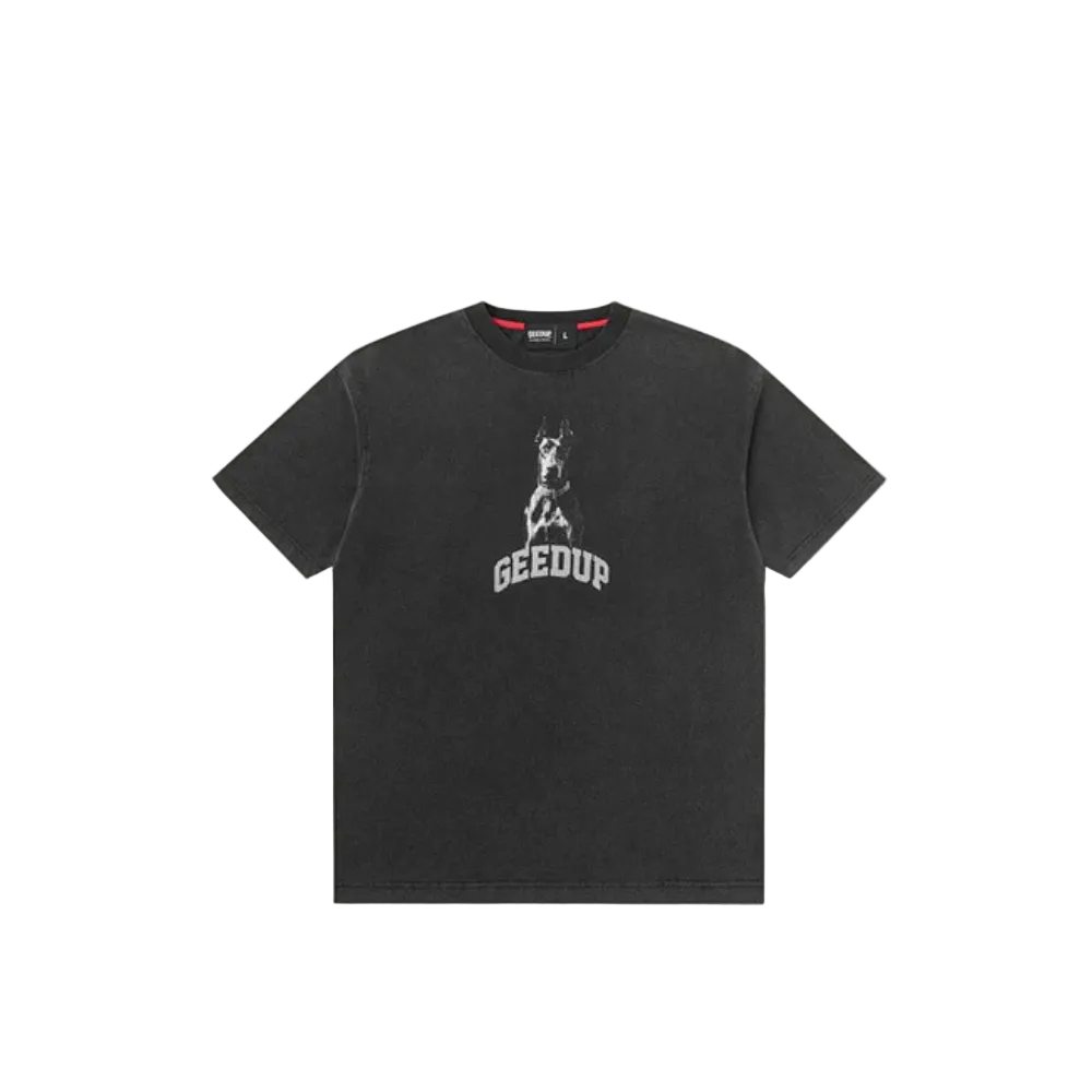 Geedup Co L.P.S Dobermann T-Shirt - Washed Black