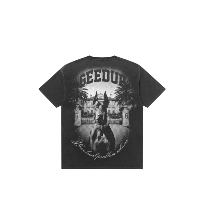 Geedup Co L.P.S Dobermann T-Shirt - Washed Black