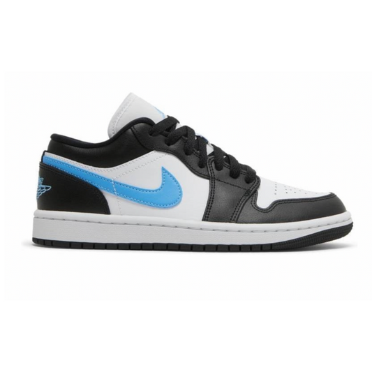 Jordan 1 Low Black University Blue White (Women's)