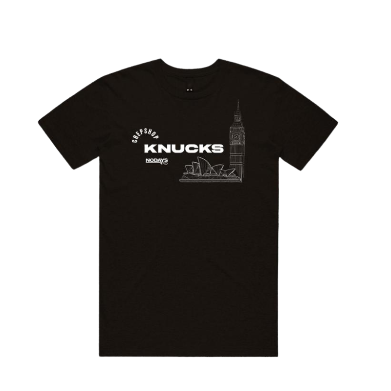 Knucks x No Days Off x Crep Shop T-Shirt (Black)