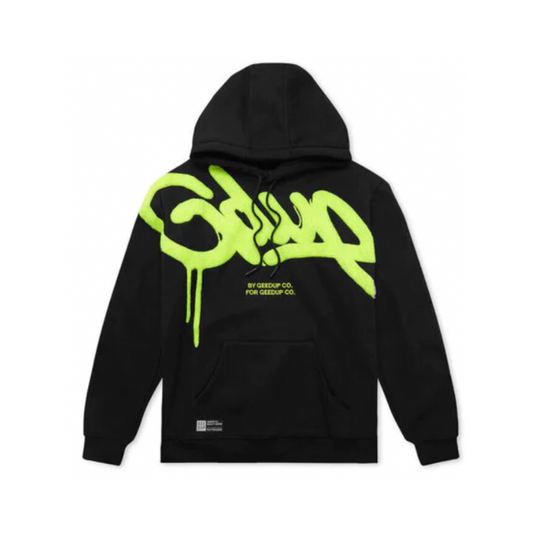 Hoodie Hand Style 'Black/Yellow'