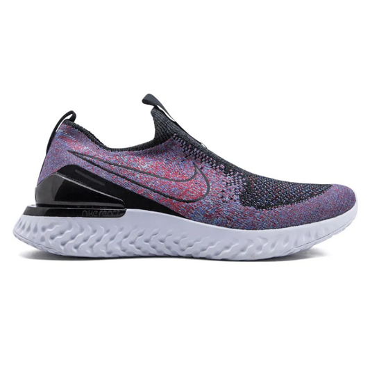 Phantom React Flyknit Black University Red Hyper Jade Women's